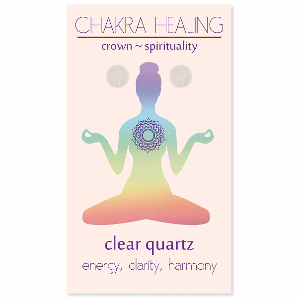 Crown Chakra Clear Quartz Earring