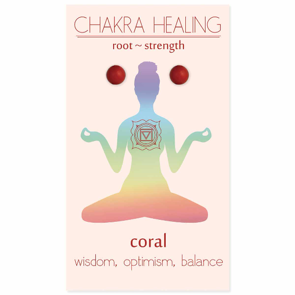 Root Chakra Coral Earring
