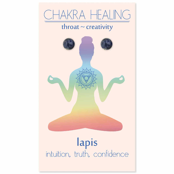 Throat Chakra Earring - Lapis